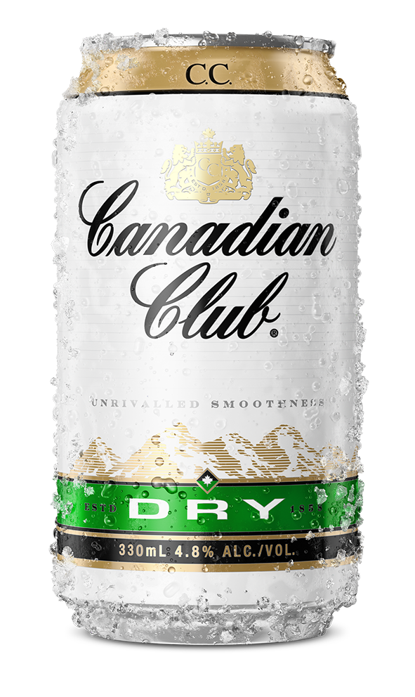 Canadian Club & Dry 4.8 10 Pack Cans 330ml