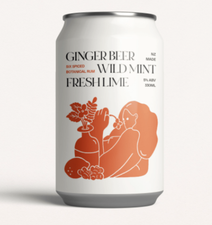 Honest Rum Ginger Beer and Lime 6 Pack Can 330ml