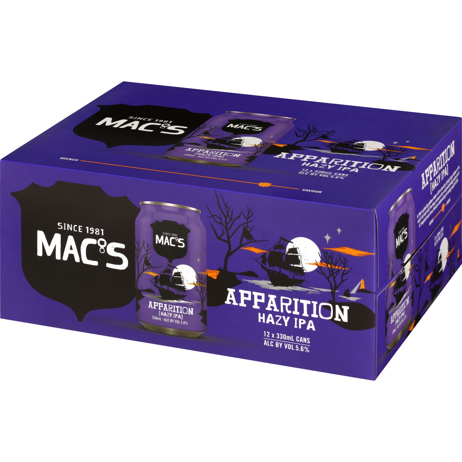 Macs Apparition Hazy IPA 12 Pack Can 330ml