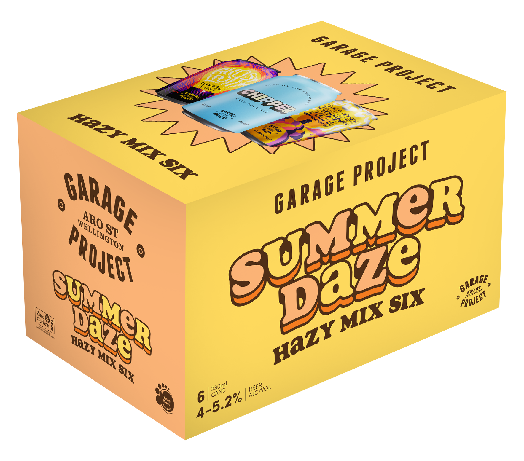 Garage Project Summer Daze Hazy Mixed Six 6 Pack Cans 330ml | Liquorland