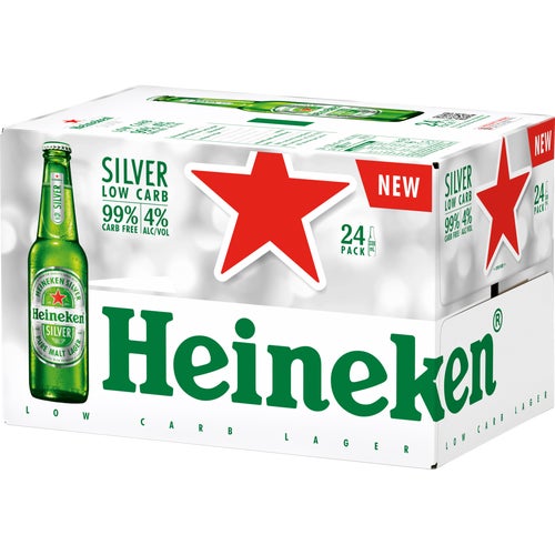 Heineken Silver Low Carb 24 Pack 330ml