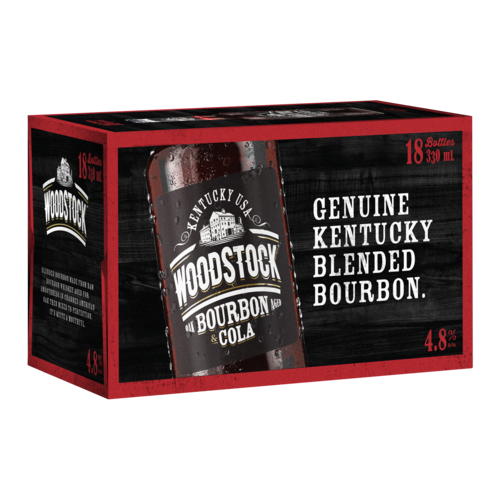 Woodstock & Cola 4.8 18 Pack Bottles 330ml