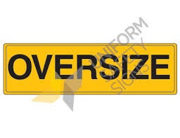 SIGN OVERSIZE 450MM X 1200MM SINGLE SIDED STEEL (TC402) | Eastside
