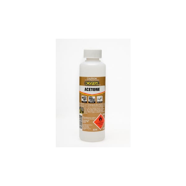 Diggers Acitone ACETONE SOLVENT DIGGERS 250ML | Sunlite Commercial